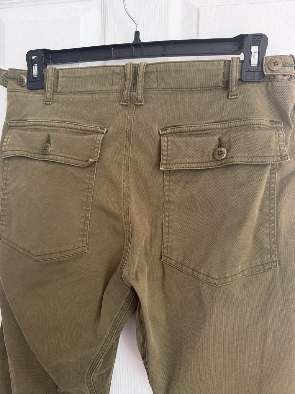 DU/ER Pants Mens 34x32 Olive Green Live Free Field Utility Chino Workwear Hike - Picture 7 of 9